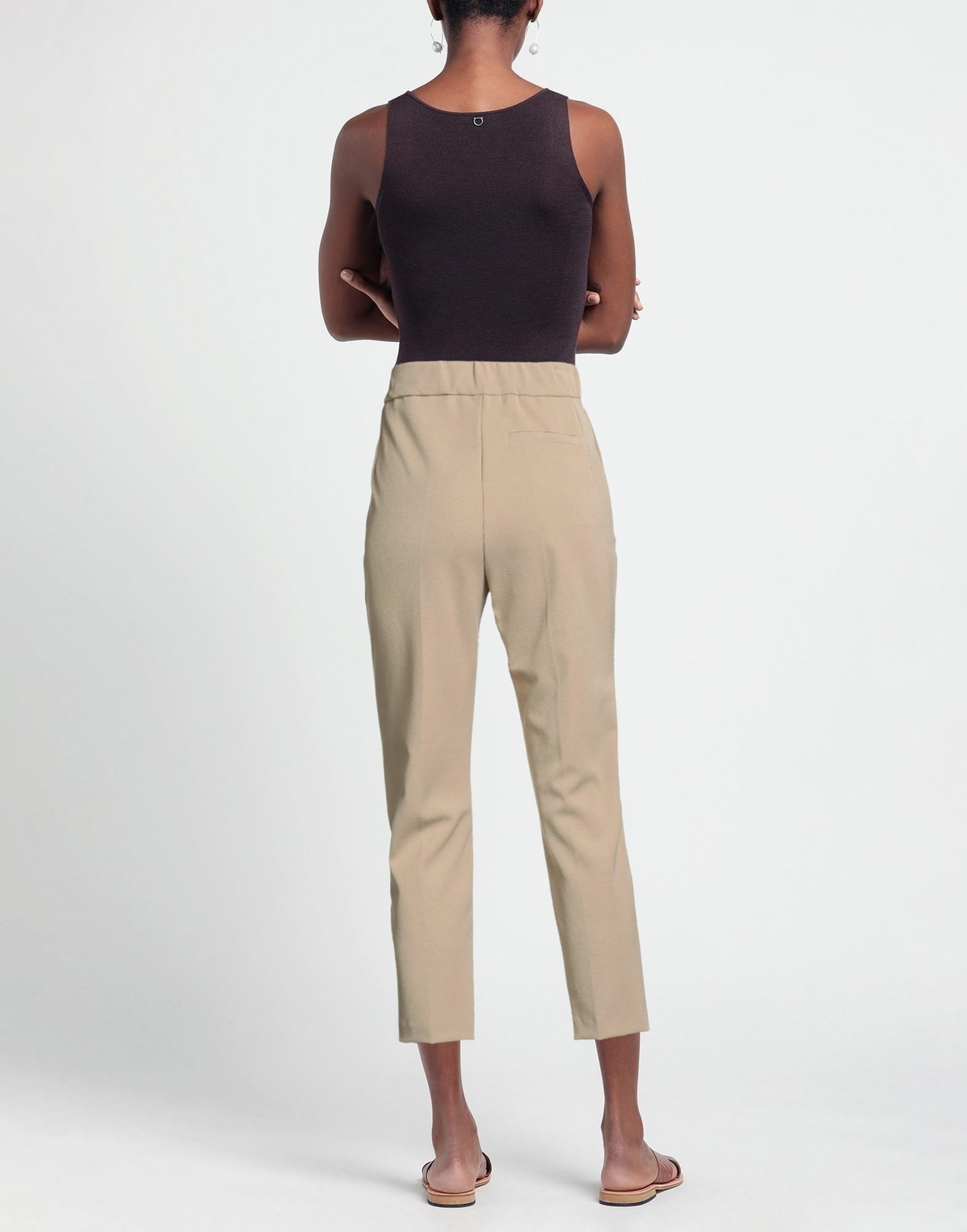 Alessia Santi Womens Pants Sand