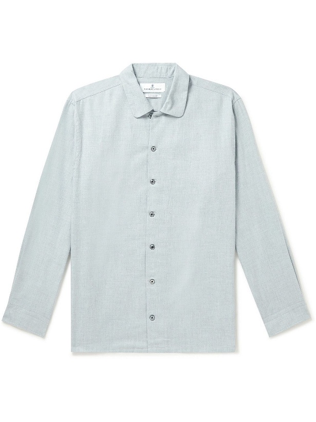 Photo: Turnbull & Asser - Cotton and Cashmere-Blend Shirt - Gray