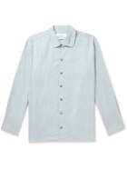 Turnbull & Asser - Cotton and Cashmere-Blend Shirt - Gray