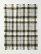 The Conran Shop - Fringed Checked Alpaca-Blend Bouclé Throw