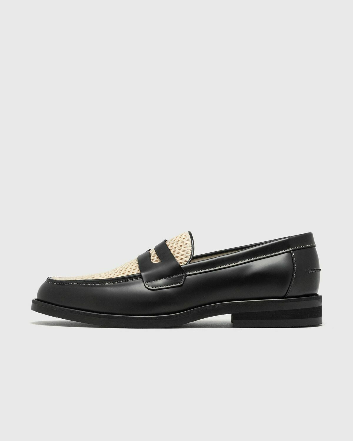 Duke & Dexter WILDE RATTAN LOAFER Black Mens Casual Shoe