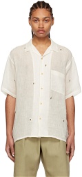 Kuro Off-White Paisley Shirt