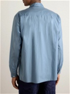 Auralee - Nylon Zip-Up Overshirt - Blue