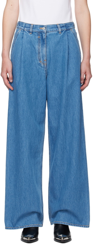 Photo: Givenchy Blue Oversized Jeans