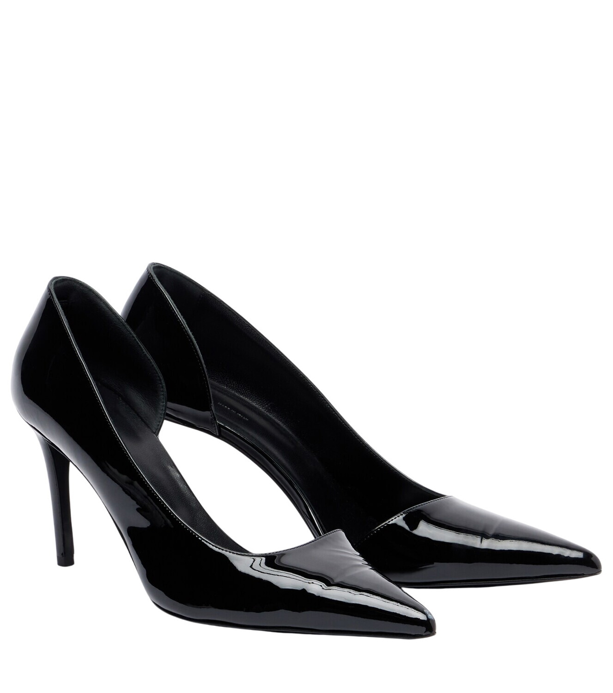 Khaite River shearling-trimmed mesh pumps Khaite