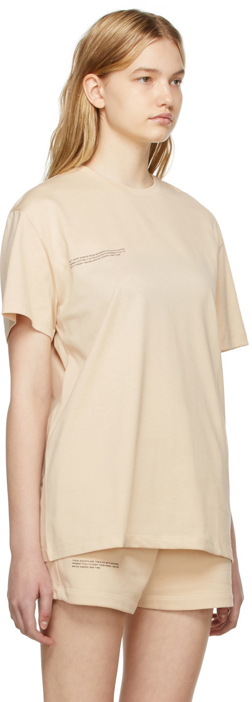 PANGAIA Beige Organic Cotton T-Shirt