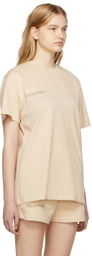 PANGAIA Beige Organic Cotton T-Shirt