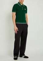 Casablanca Knit Cotton Polo Shirt Green