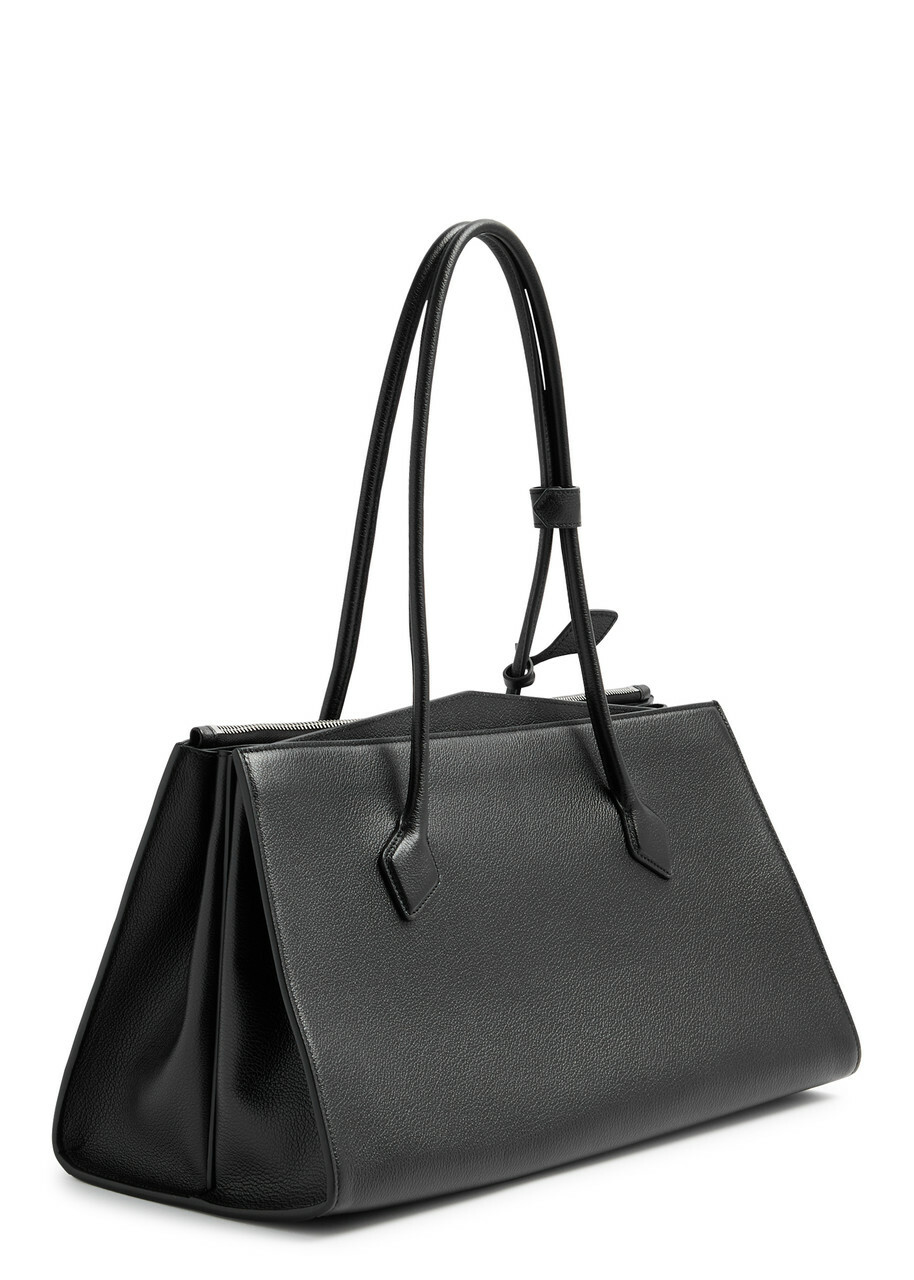 Alaïa Le Teckel Grained Leather Tote - Black - One Size