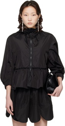 Simone Rocha Black Ruffle Frill Peplum Jacket
