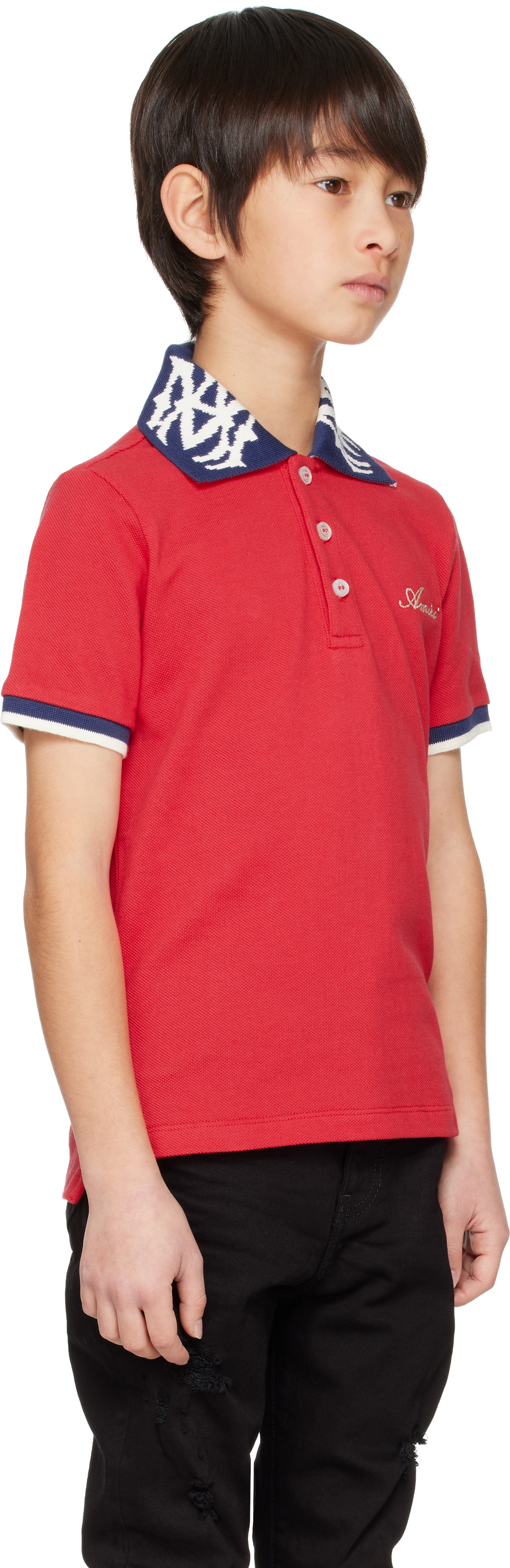 AMIRI Kids Red MA Polo
