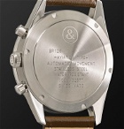 Bell & Ross - BR 126 Automatic Chronograph 41mm Steel and Leather Watch, Ref. No. BRV126-BEI-ST/SCA - Neutrals