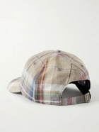 Noah - Logo-Embroidered Checked Wool and Linen-Blend Cap