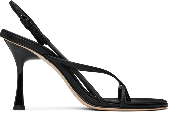 Photo: Studio Amelia Black Wishbone 90 Heeled Sandals
