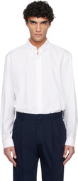 Balmain White Cotton Poplin Shirt