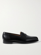 GEORGE CLEVERLEY - Bradley Leather Penny Loafers - Black - UK 6