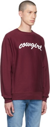 Cowgirl Blue Co Burgundy Big Script Sweatshirt