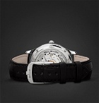Jaeger-LeCoultre - Master Calendar Stainless Steel and Alligator Watch - White