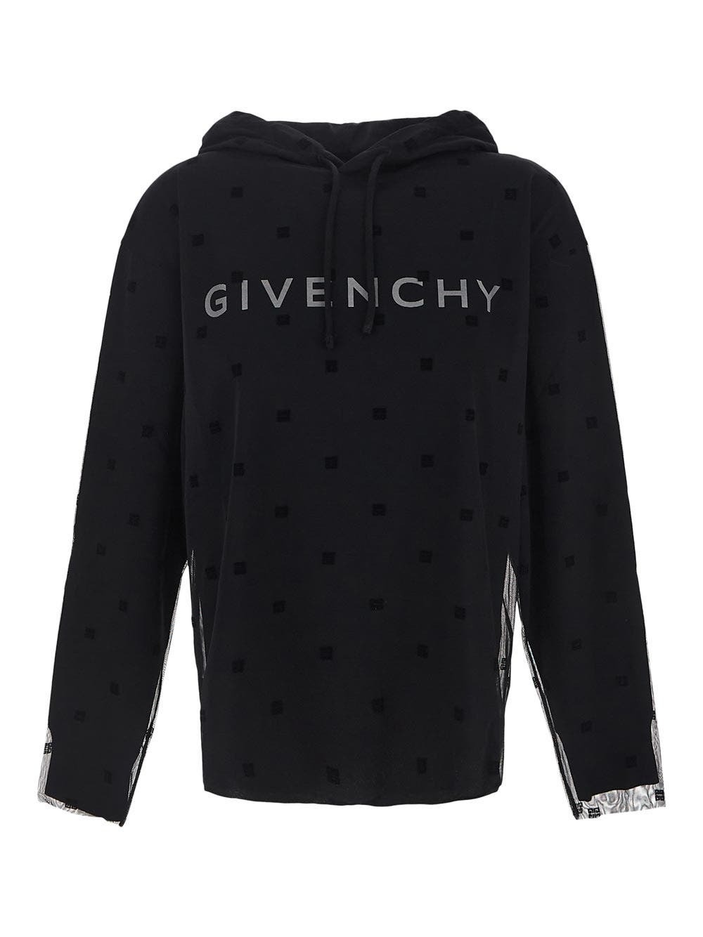 Photo: Givenchy Double Layered Hoodie In 4 G Tulle
