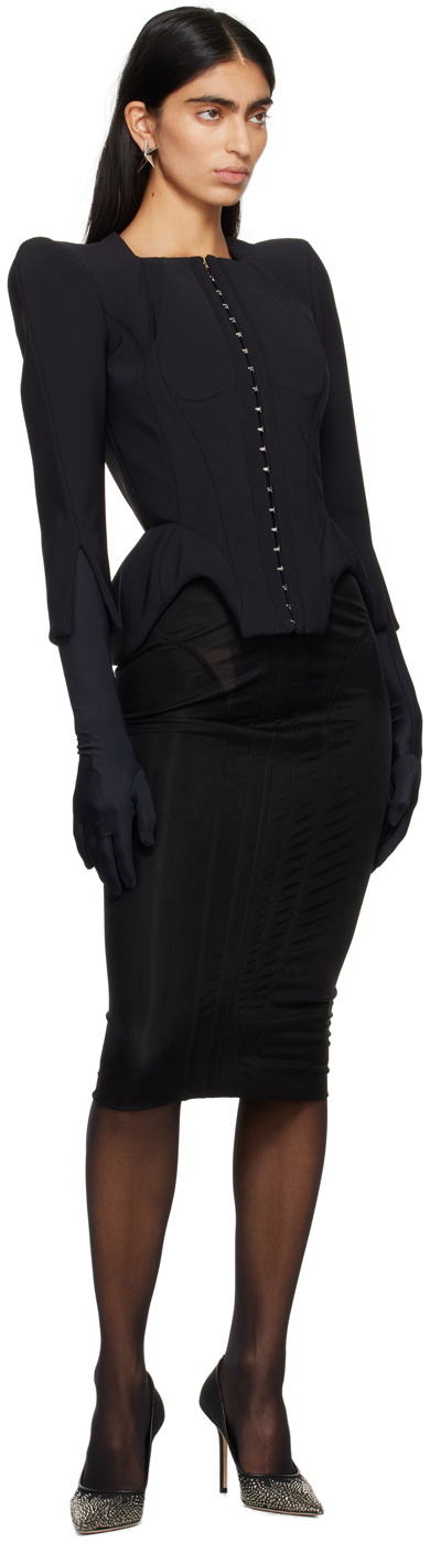 Mugler Black Curvy Jacket