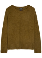 Eileen Fisher Pintuck Bouclé Jumper Green