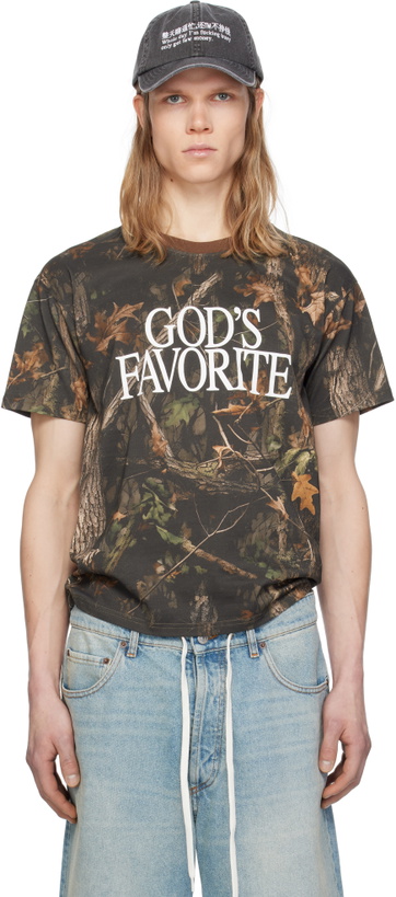 Photo: Praying Brown 'God's Favorite' Camo T-shirt