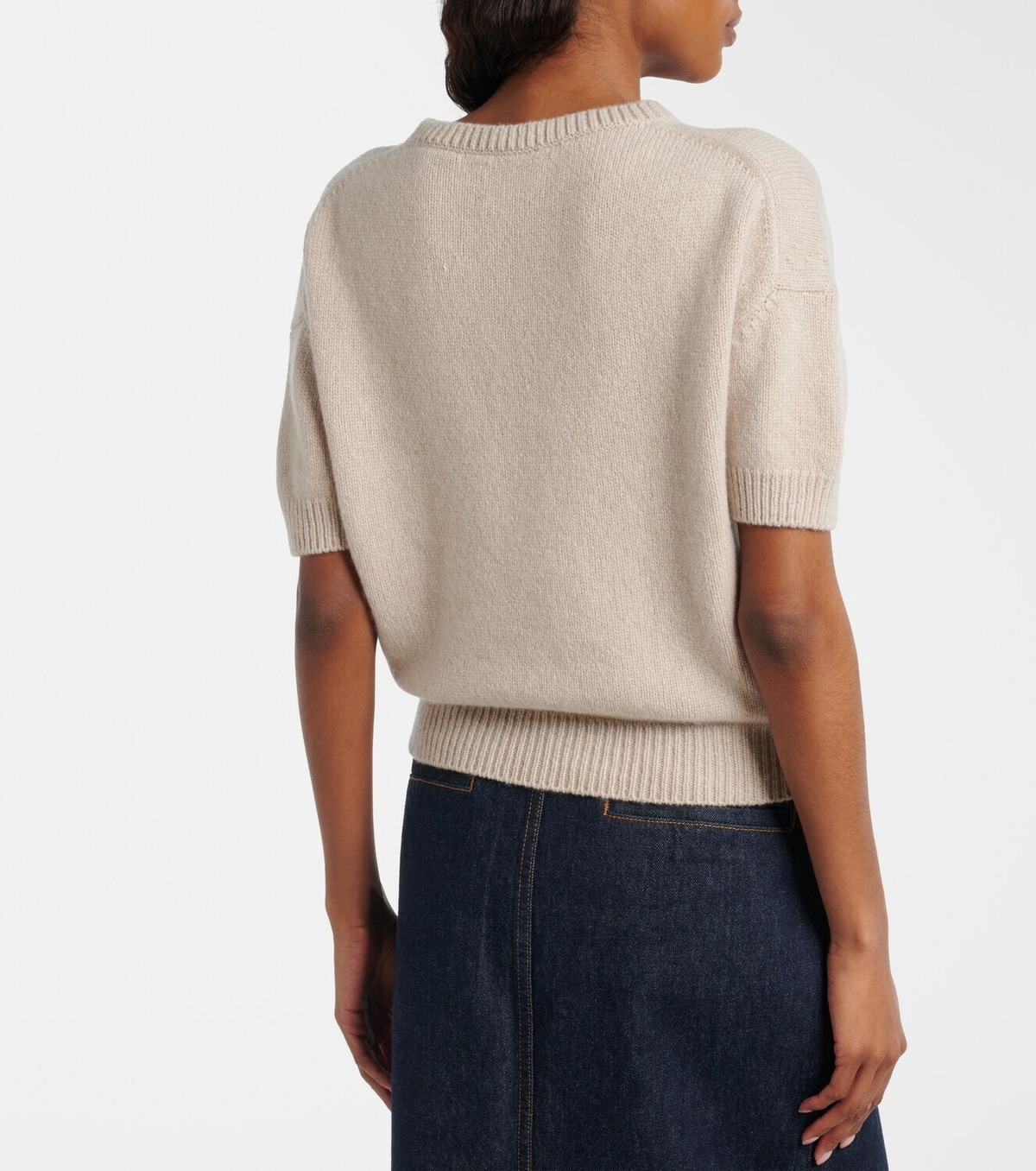 Khaite Golden cashmere sweater