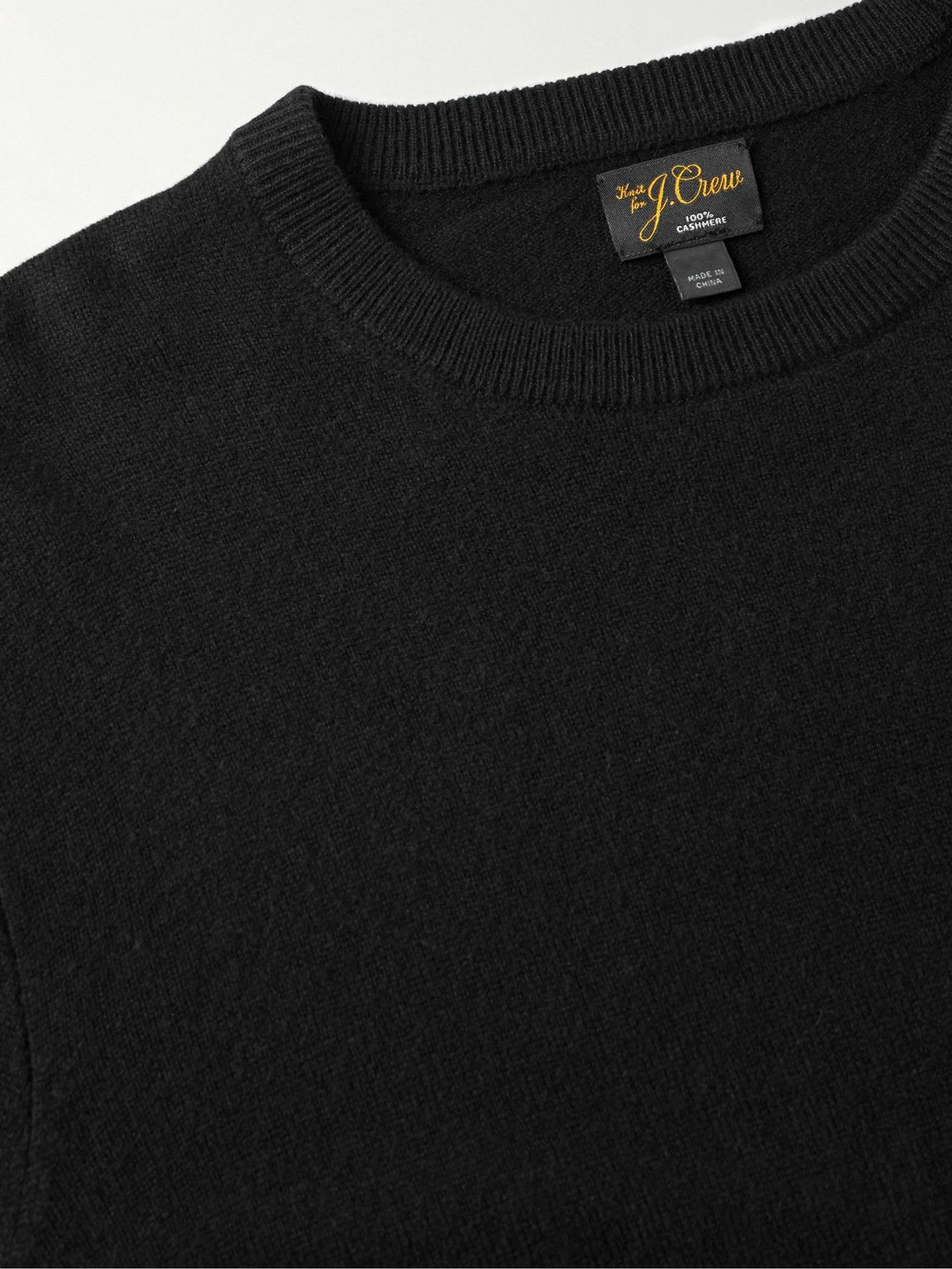 J crew black cashmere sweater hotsell