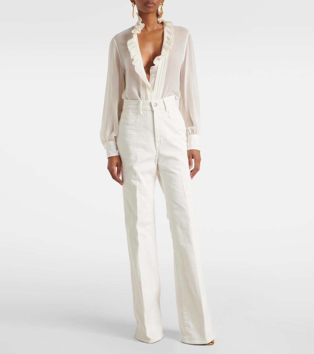 Tom Ford Mid-rise wide-leg jeans