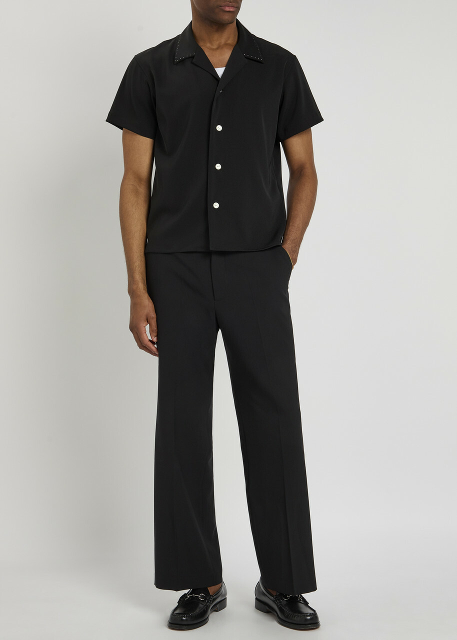 Second Layer Zooty Stretch-wool Trousers Black