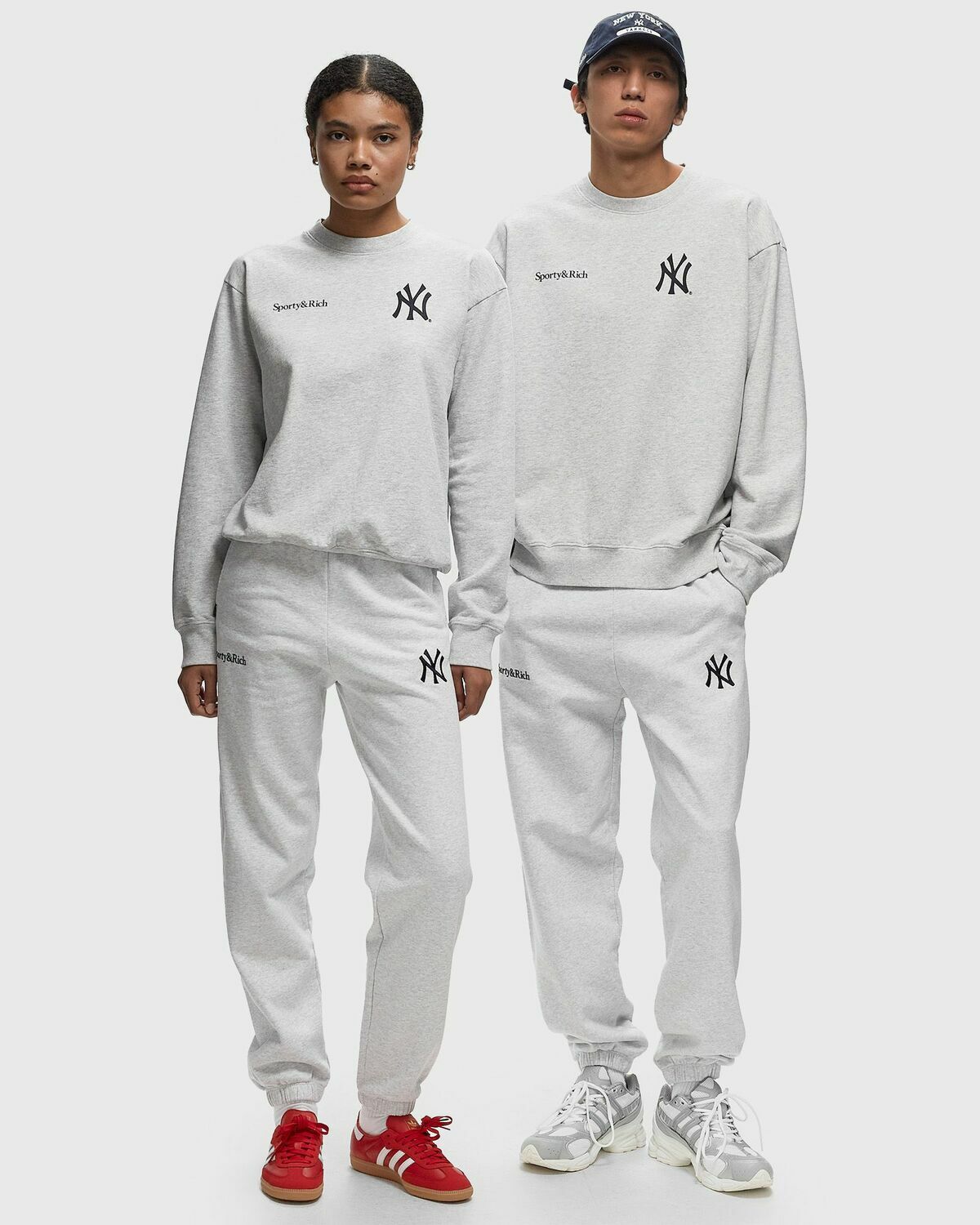 Sporty & Rich Yankees Serif Sweatpant Grey Sweatpants
