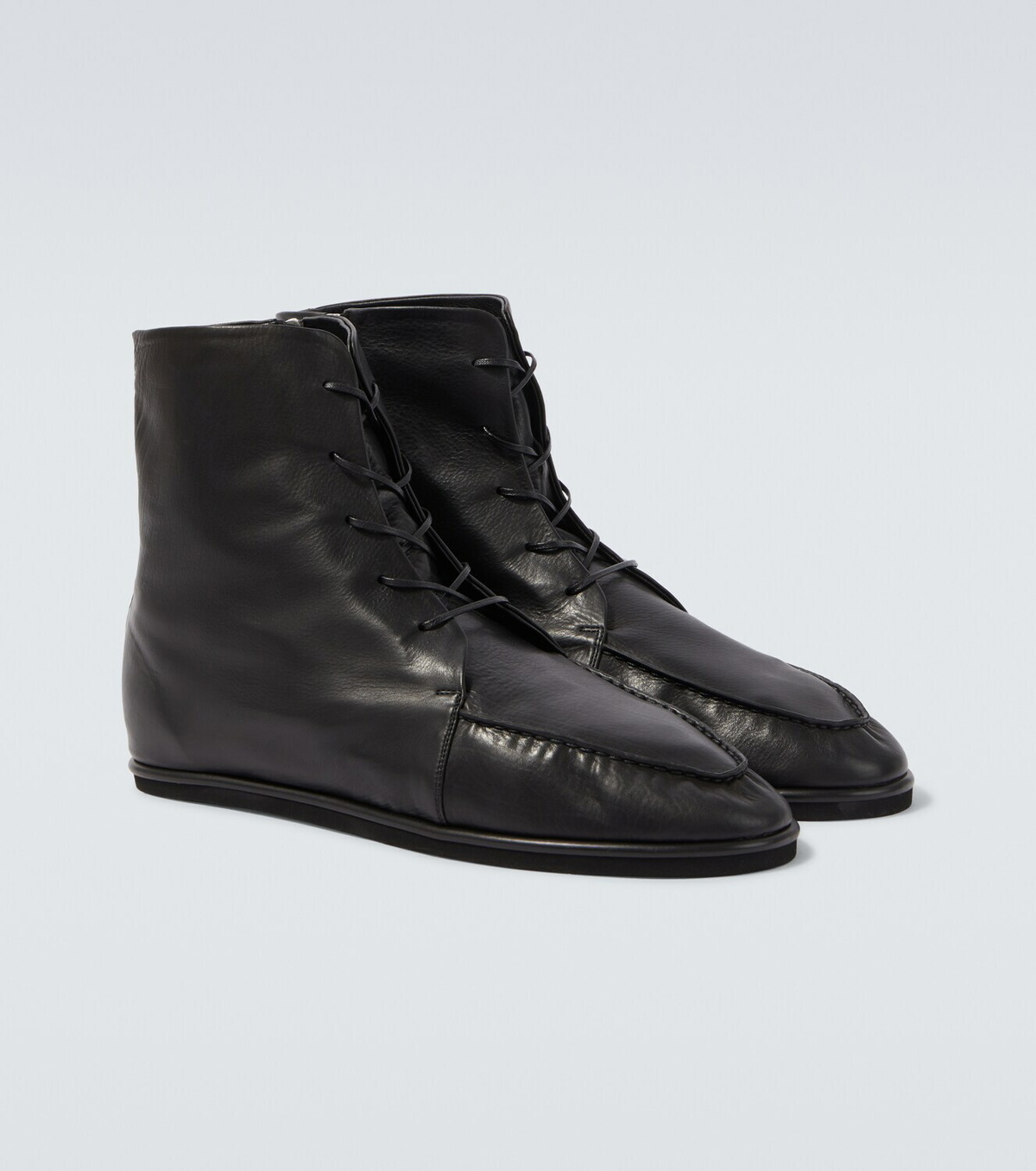 Auralee Leather Derby boots