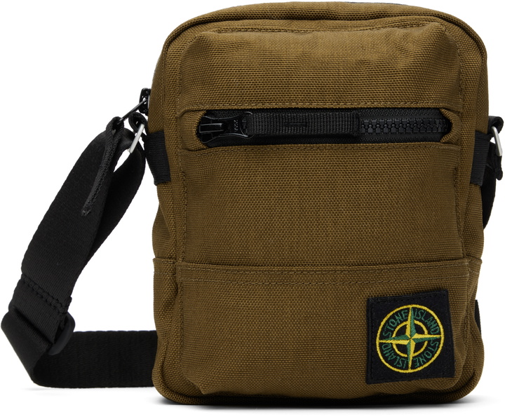 Photo: Stone Island Khaki Resin Treated CORDURA 1500 Bag