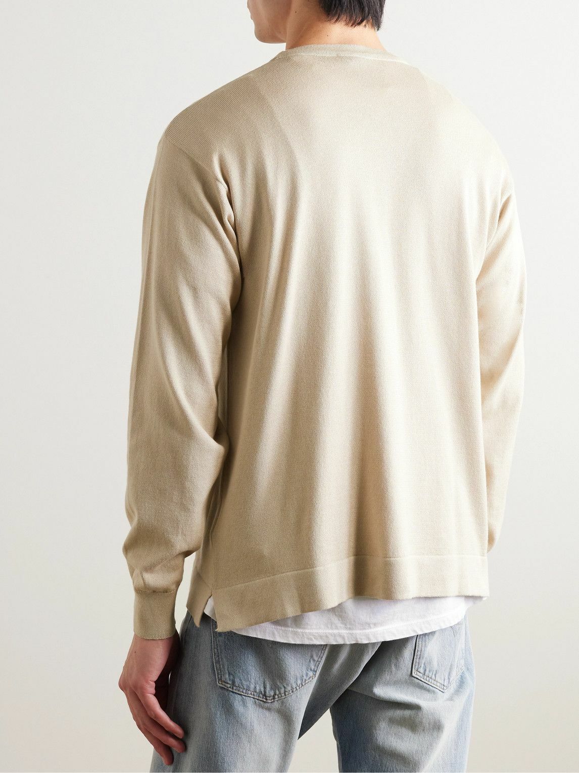 John Smedley - Tate Sea Island Cotton Sweater - Neutrals John Smedley