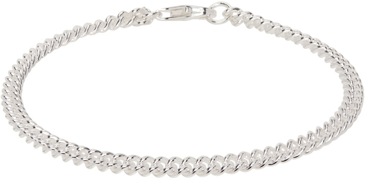 Photo: Hatton Labs Silver Mini Round Curb Chain Bracelet