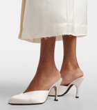 Herbert Levine Sitting Pretty satin mules