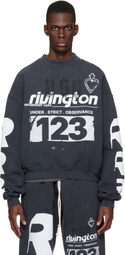 Rivington Roi Rebis Black Membership USO Crewneck Sweatshirt