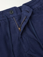 Slowear - Straight-Leg Cotton-Corduroy Drawstring Shorts - Blue