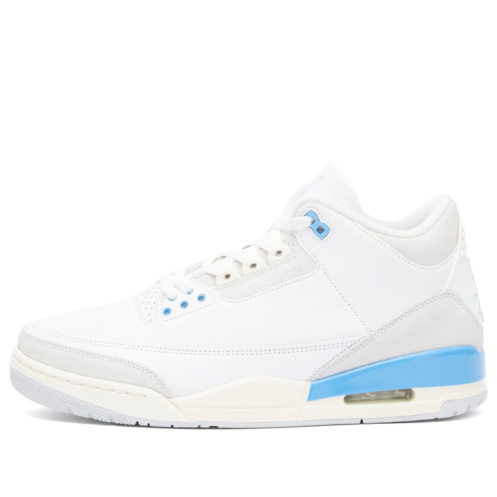 Photo: Air Jordan 3 Retro Sneaker in Blue/Dust/Purple