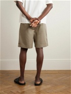 RÓHE - Wide-Leg Cotton-Twill Shorts - Brown