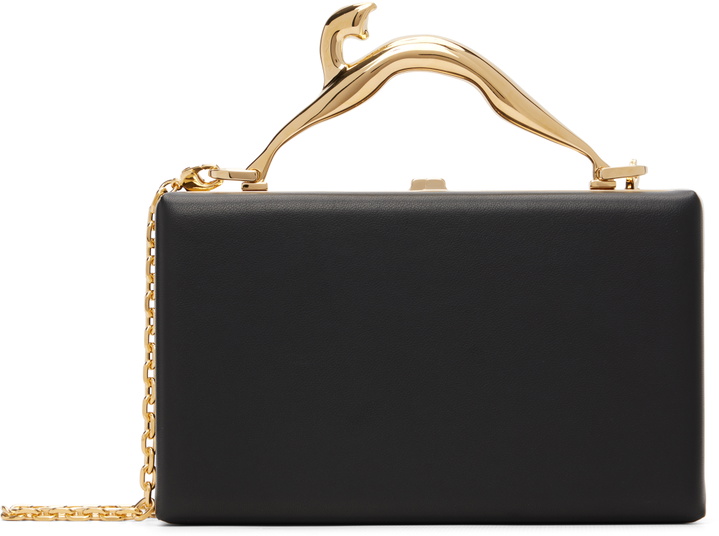 Photo: Lanvin Black Fusion Cat Leather Clutch