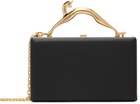 Lanvin Black Fusion Cat Leather Clutch
