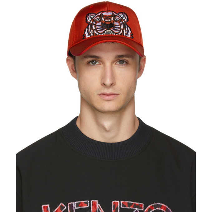 Photo: Kenzo Red Canvas Tiger Cap