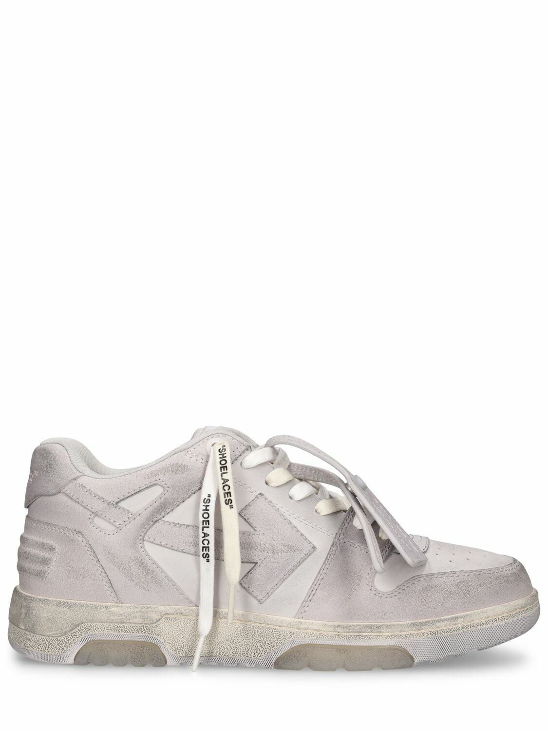 Photo: OFF-WHITE Out Of Office Vintage Leather Sneakers