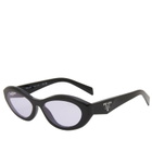 Prada Eyewear Women's 26ZS Sunglasses in Black/Violet 