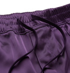 TOM FORD - Satin-Jersey Track Pants - Purple