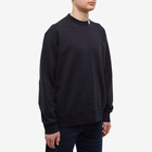 Thom Browne Men's 4 Bar Mock Neck Sweat in Navy