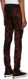 Ksubi Black & Red Van Winkle Slowburn Jeans