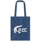 A.P.C. x Lacoste Tote Bag in Indigo