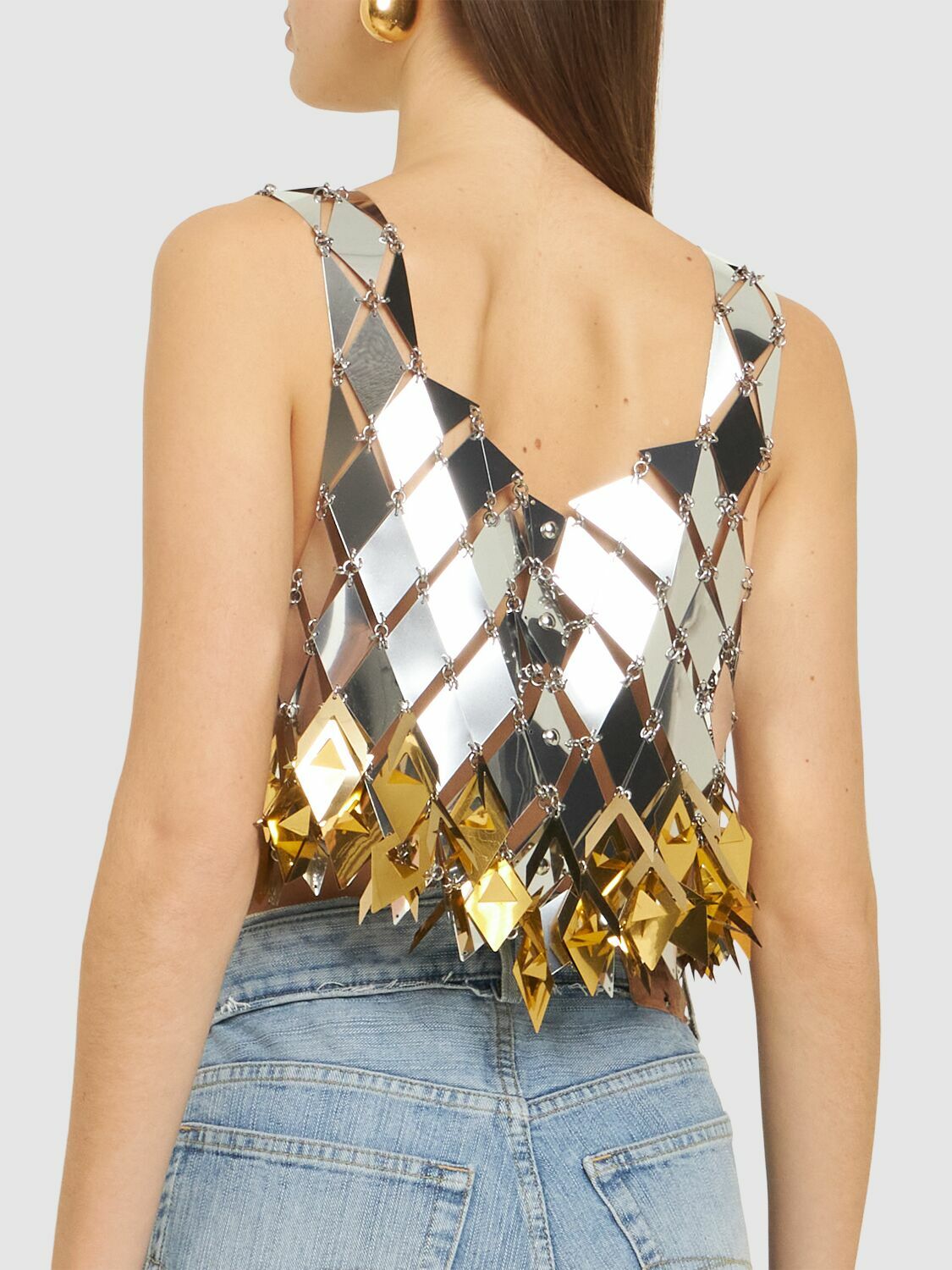 【別倉庫からの配送】 RABANNE Embellished Crop Top Paco Rabanne その他